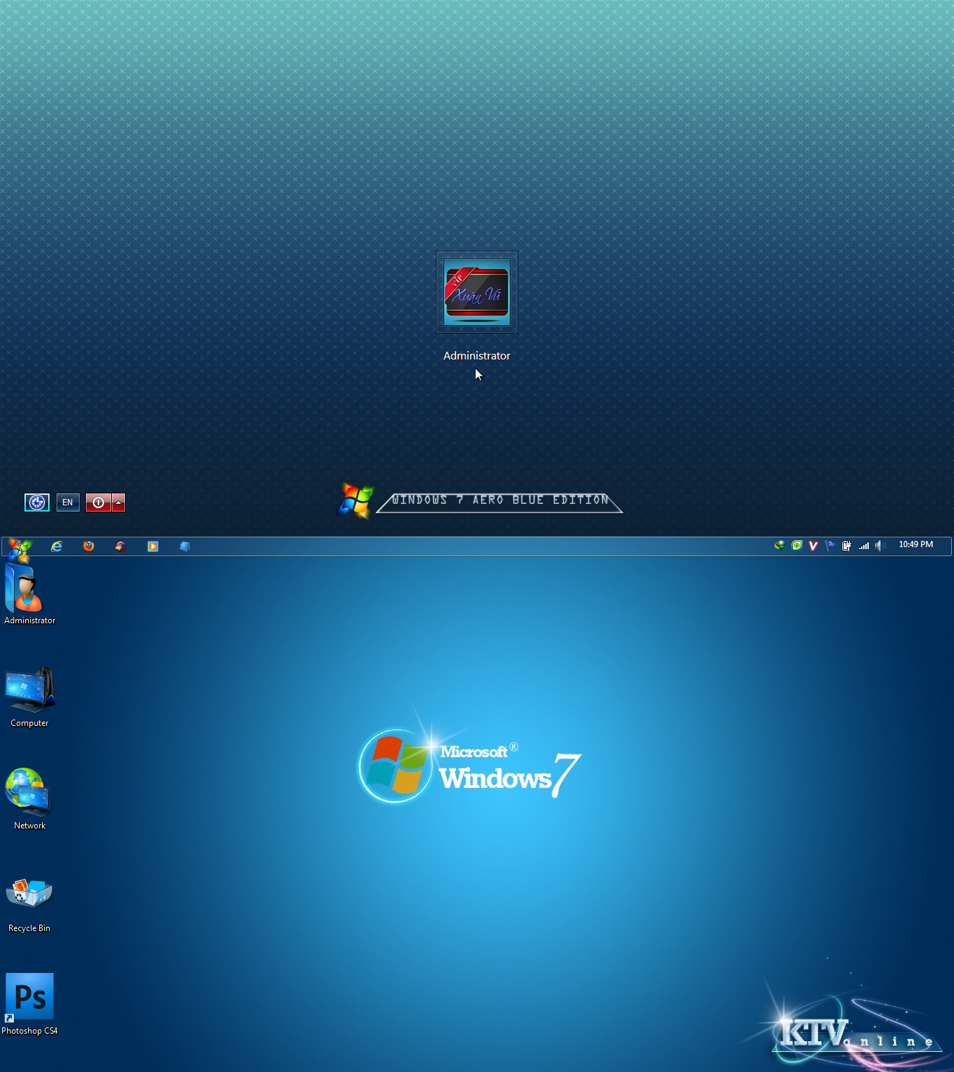 Windows 7 aero blue lite edition
